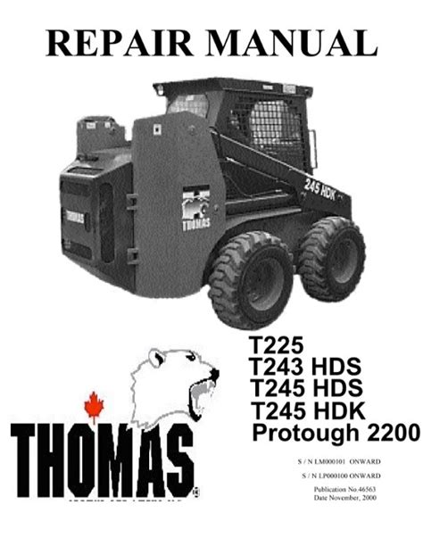 01 thomas protough 2200 skid steer parts list|Thomas Equipment .